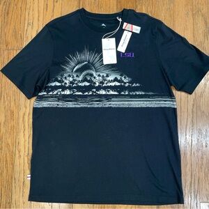 Tommy Bahama LSU Tigers Baseball T-Shirt Tropicsl Size M, L Black NEW NWT $74